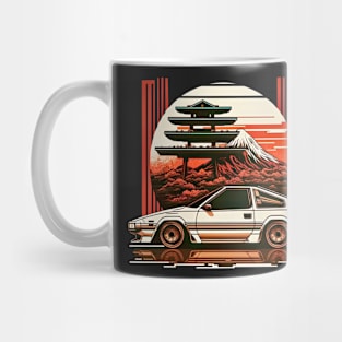 80s Japan Retro Drift Car Mug